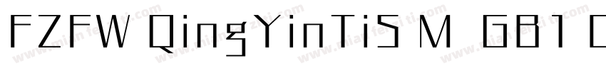 FZFW QingYinTiS M  GB1 0字体转换